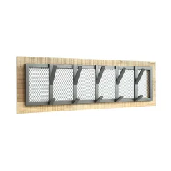 Wohnen Garderoben<Hängegarderobe aus Drahtgitter & Metall - Justa