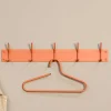 Wohnen Garderoben<Hängegarderobe mit fünf Haken aus Stahl - Lieke