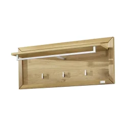 Wohnen Garderoben<Hängegarderobe Natrius aus Wildeiche Massivholz