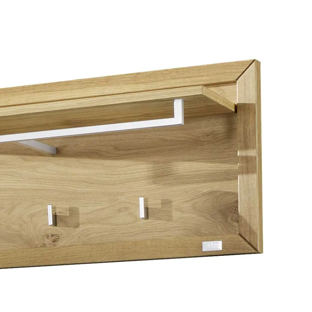 Wohnen Garderoben<Hängegarderobe Natrius aus Wildeiche Massivholz