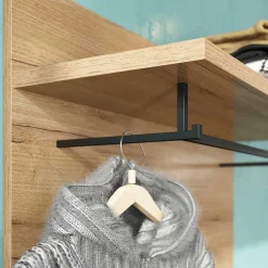 Wohnen Garderoben<Hängegarderobe Paneel in Dekor Wildeiche - Esdrusca