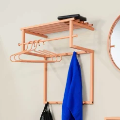 Wohnen Garderoben<Hängende Garderobe in Terracotta - Onesty