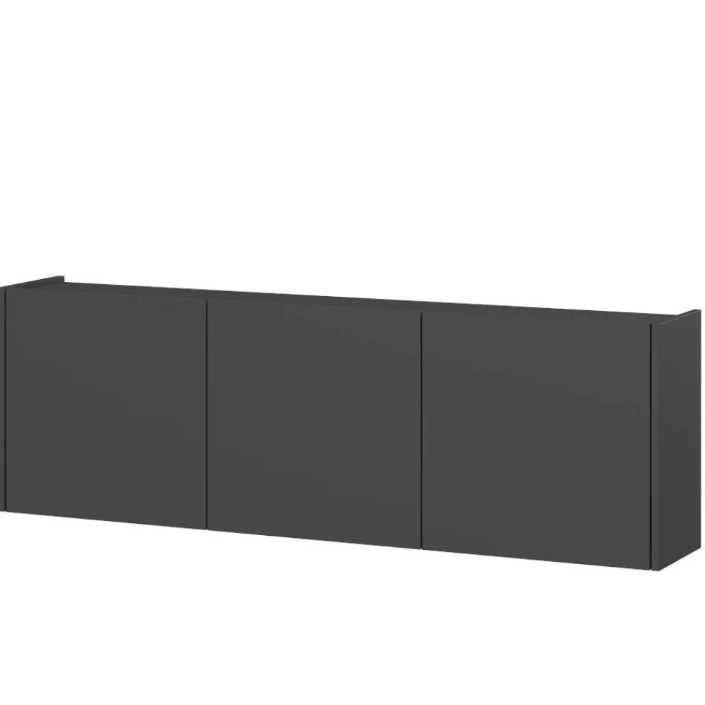 Wohnen Tv & Hifi-Möbel|Lowboards<Hängendes TV Element in Dunkelgrau - Jeveda