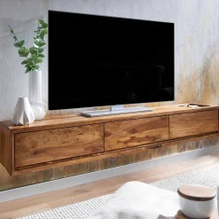 Wohnen Tv & Hifi-Möbel|Lowboards<Hängendes TV Lowboard mit drei Schubladen - Baham