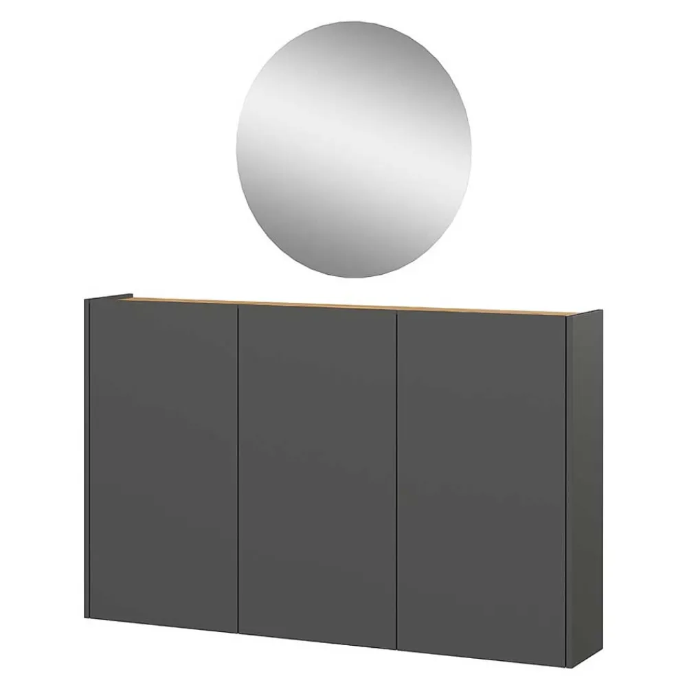 Wohnen Garderoben<Hänge-Schuhschrank & Rundspiegel Set - Calisian (zweiteilig)