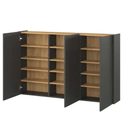 Wohnen Garderoben<Hänge-Schuhschrank & Rundspiegel Set - Calisian (zweiteilig)