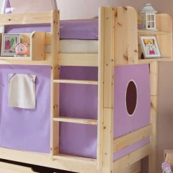 Wohnen Betten<Hochbett Luisa in Kiefer Massivholz
