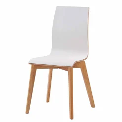 Wohnen Stühle<Hochdrucklaminat Stuhl in Weiß - Sonda (2er Set)