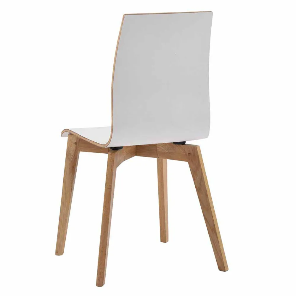 Wohnen Stühle<Hochdrucklaminat Stuhl in Weiß - Sonda (2er Set)