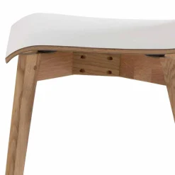 Wohnen Stühle<Hochdrucklaminat Stuhl in Weiß - Sonda (2er Set)