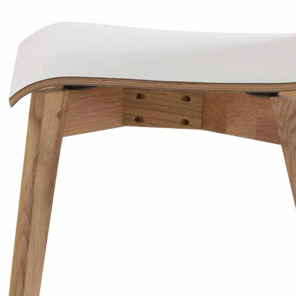Wohnen Stühle<Hochdrucklaminat Stuhl in Weiß - Sonda (2er Set)