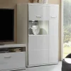 Wohnen Highboards<Hochglanz Highboard Tacroma in Weiß Glas
