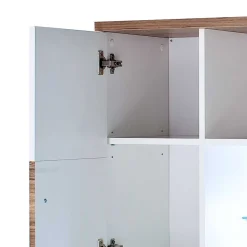 Wohnen Highboards<Hochglanz Highbord in Weiß - Icadro