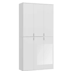 Wohnen Kleiderschränke<Hochglanz Kleiderschrank 6-türig - Ejulia (zweiteilig)