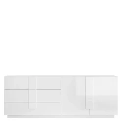 Wohnen Sideboards<Hochglänzendes Sideboard in Weiß - Kerym