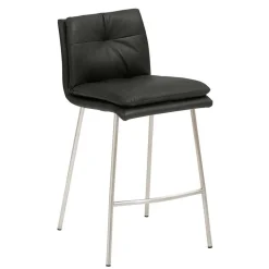 Wohnen Hocker<Hochhocker mit Rückenlehne in Dunkelgrau - Hobart