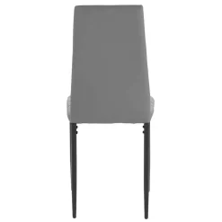 Wohnen Stühle<Hochlehner Essstuhl in Grau & Schwarz - Padru (4er Set)