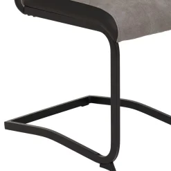 Wohnen Sessel|Stühle<Hochlehner Schwingstuhl in Grau & Schwarz - Milly (Set)