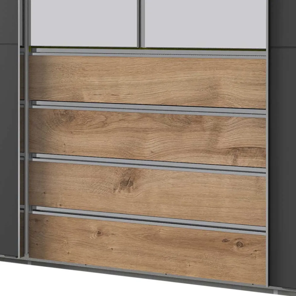 Wohnen Kleiderschränke<Hochwertiger Kleiderschrank mit Dreh- und Schiebetüren - Bafata