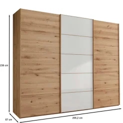 Wohnen Kleiderschränke<Hochwertiger Schlafzimmerschrank mit Schwebetüren - Crucav