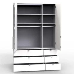 Wohnen Kleiderschränke<Hochwertiger Schlafzimmerschrank foliert Holzoptik - Zayun