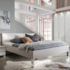 Wohnen Betten<Hochwertiges Doppelbett mit Kopfteil Kunstleder - Tumiva