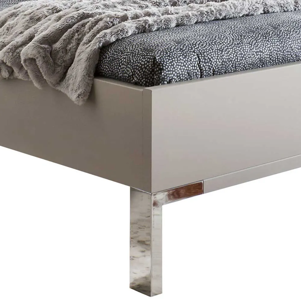 Wohnen Betten<Hochwertiges Doppelbett mit Kopfteil Kunstleder - Tumiva