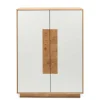 Wohnen Highboards<Hochwertiges Highboard in Weiß & Eiche - Smonia