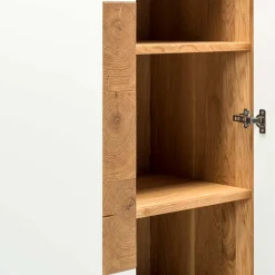 Wohnen Highboards<Hochwertiges Highboard in Weiß & Eiche - Smonia