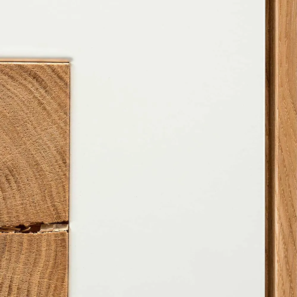 Wohnen Highboards<Hochwertiges Highboard in Weiß & Eiche - Smonia