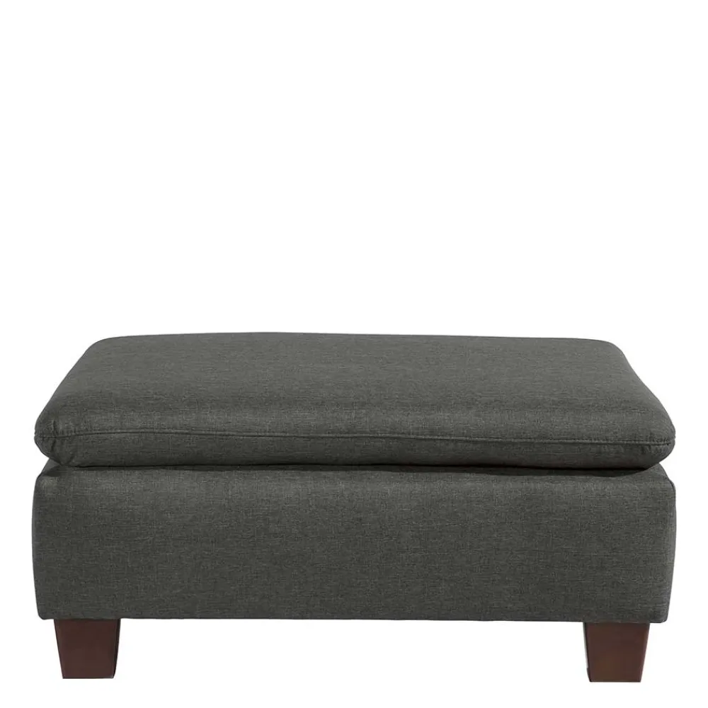 Wohnen Hocker<Hocker in Anthrazit und Nussbaum Braun - Classimo