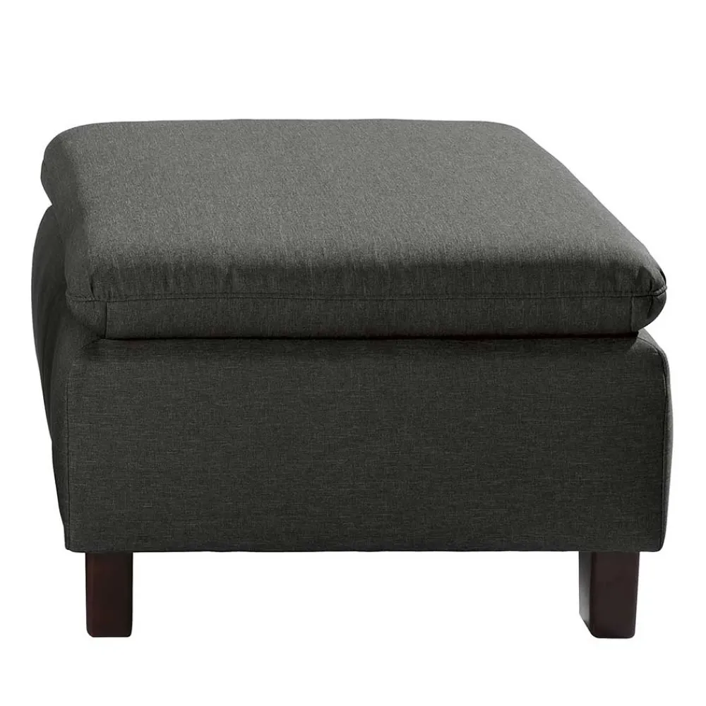 Wohnen Hocker<Hocker in Anthrazit und Nussbaum Braun - Classimo