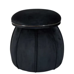 Wohnen Hocker<Hocker in Schwarz mit Dunkelgrau - Paladion