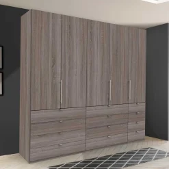 Wohnen Kleiderschränke<Hoher Kleiderschrank foliert - Crenba
