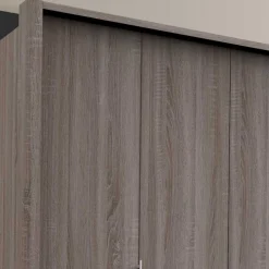 Wohnen Kleiderschränke<Hoher Kleiderschrank foliert - Crenba