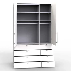 Wohnen Kleiderschränke<Hoher Schlafzimmer Schrank in Braun - Sitanio