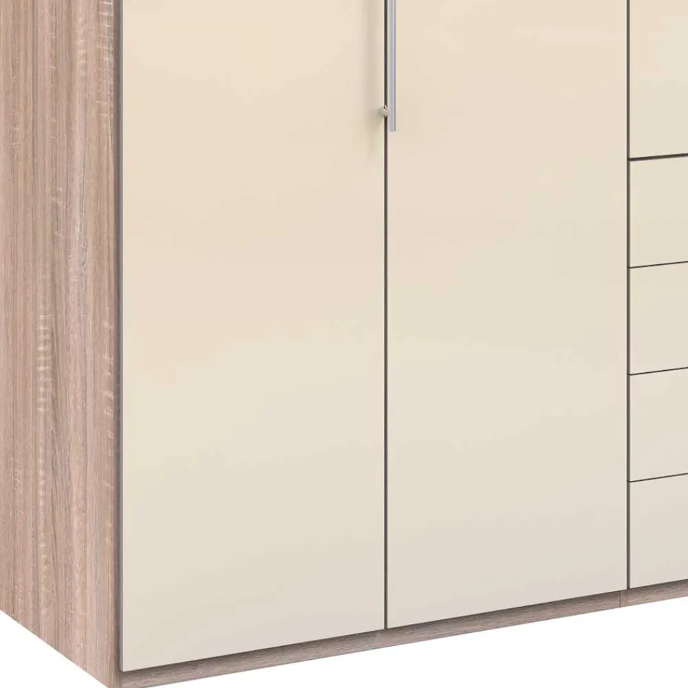 Wohnen Schränke<Hoher Schlafzimmerschrank 2-türig & 4 Schubladen - Rativian