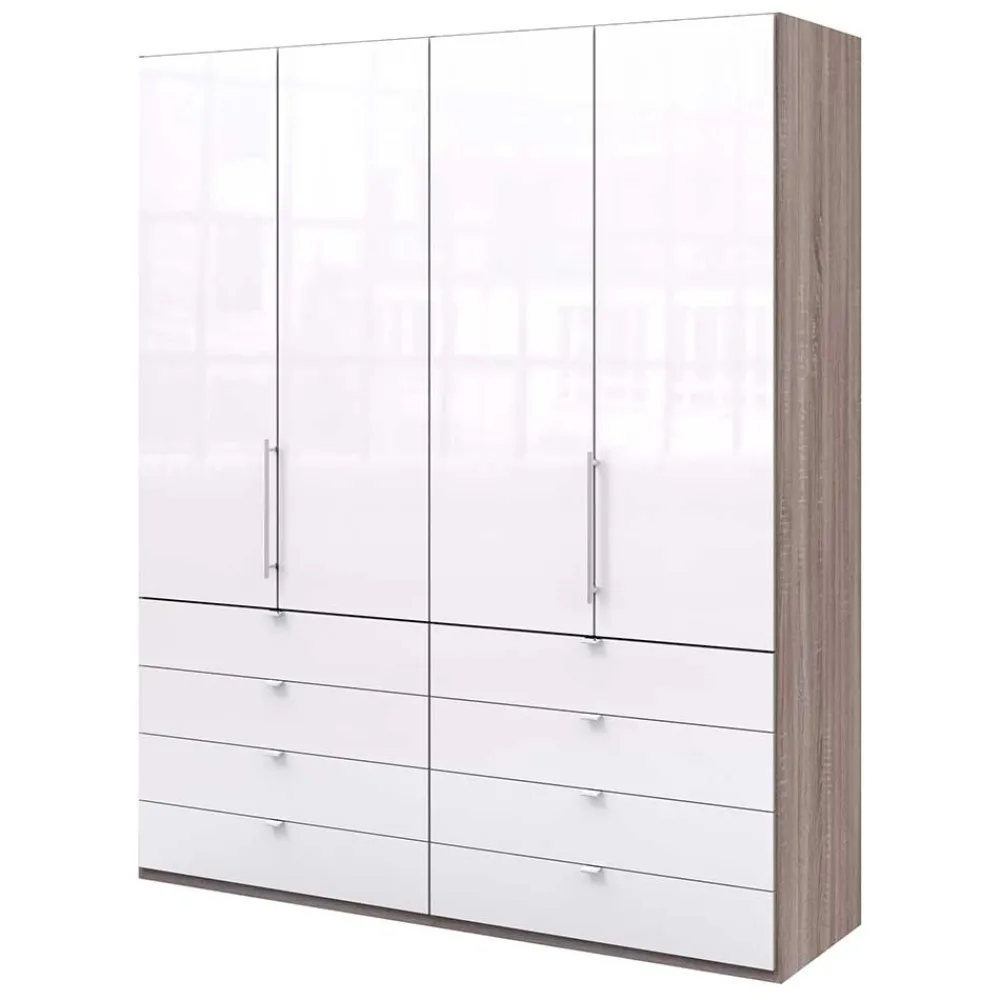 Wohnen Kleiderschränke<Hoher Schlafzimmerschrank 2-türig - Empresian