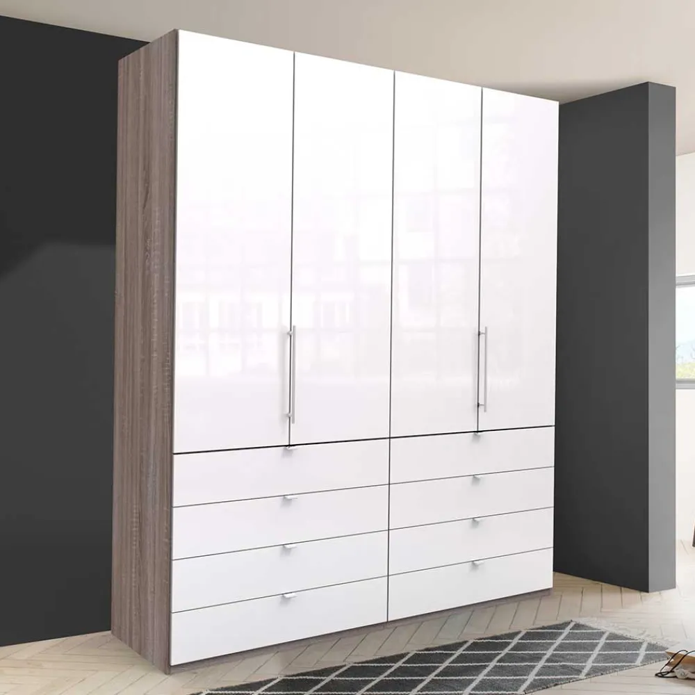 Wohnen Kleiderschränke<Hoher Schlafzimmerschrank 2-türig - Empresian