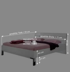 Wohnen Betten<Hohes Bett Shaker in Weiß
