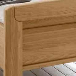 Wohnen Betten<Holz Einzelbett mit Kopf- und Fußteil - Emdsiva