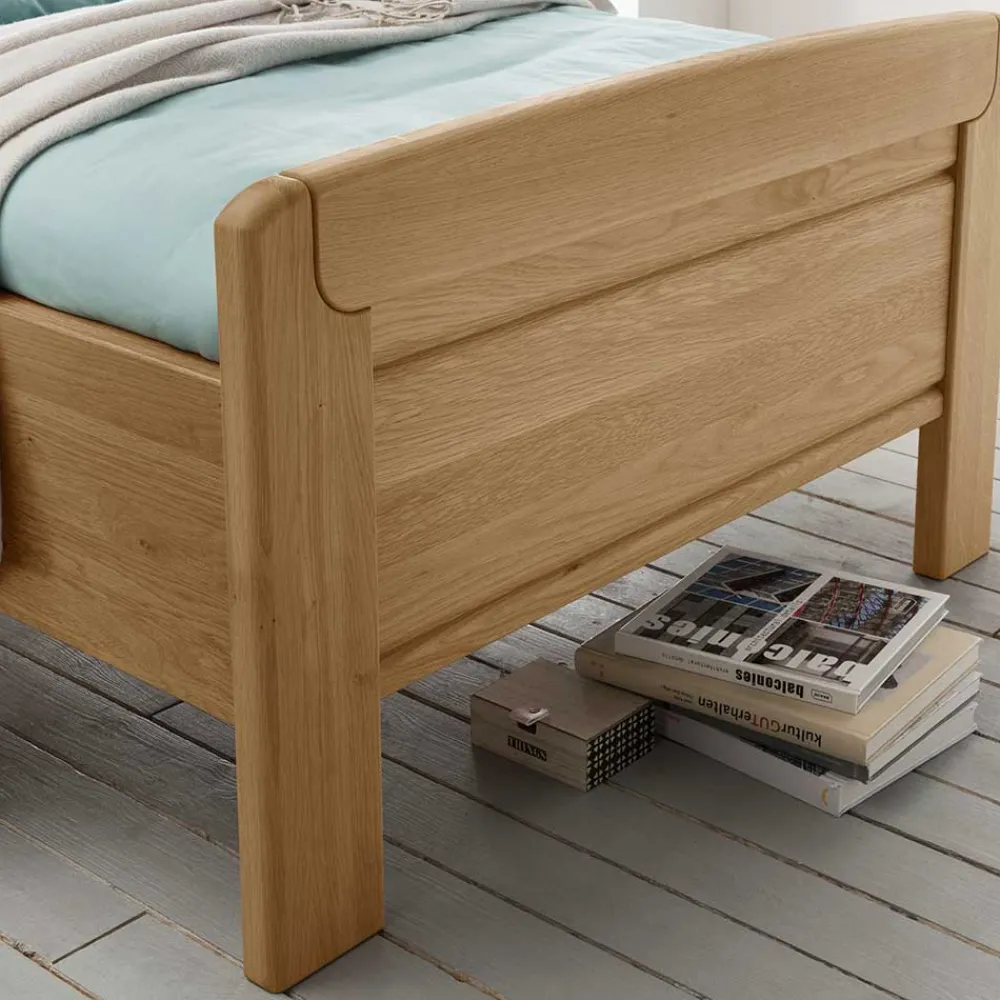 Wohnen Betten<Holz Einzelbett mit Kopf- und Fußteil - Emdsiva