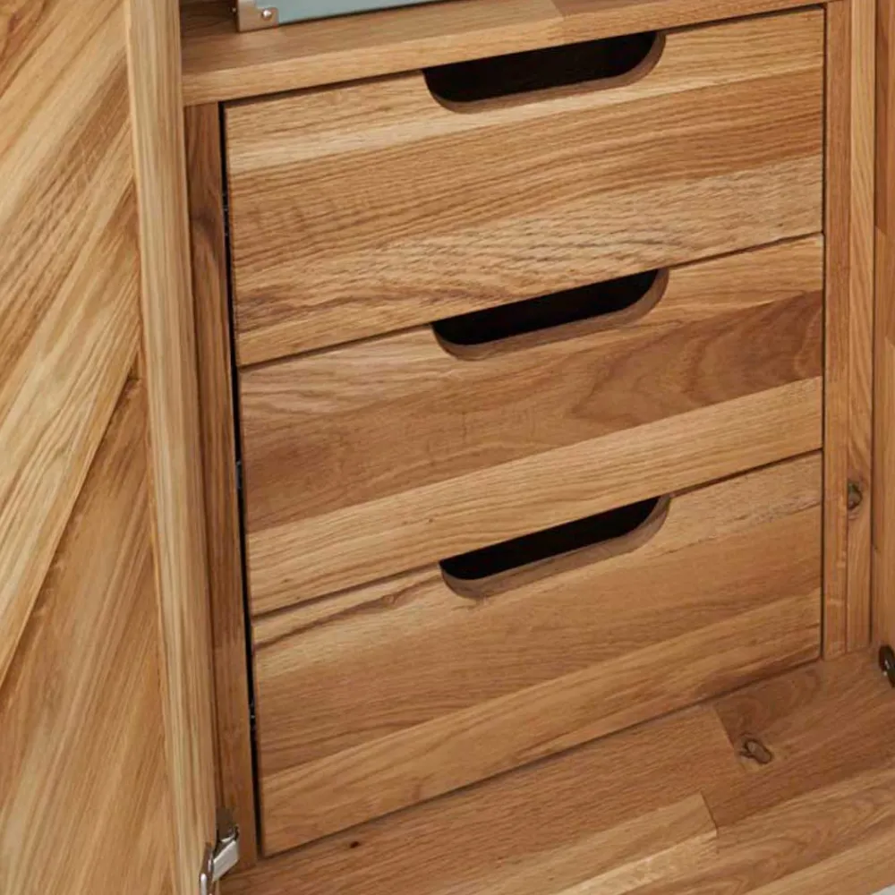 Wohnen Kleiderschränke<Holz Kleiderschrank Cranos aus Wildeiche