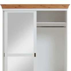 Wohnen Kleiderschränke<Holz Schrank mit Schiebetüren & Spiegel - Sibiuta