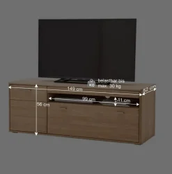 Wohnen Wohnwände<Holz Wohnkombination 328 cm breit - Vernella (vierteilig)