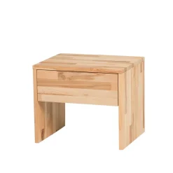 Wohnen Betten<Holzbett Abraham mit Polsterkopfteil (dreiteilig)
