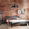 Wohnen Betten<Holzbett aus Akazie in Grau Antik Finish - Jasefiana