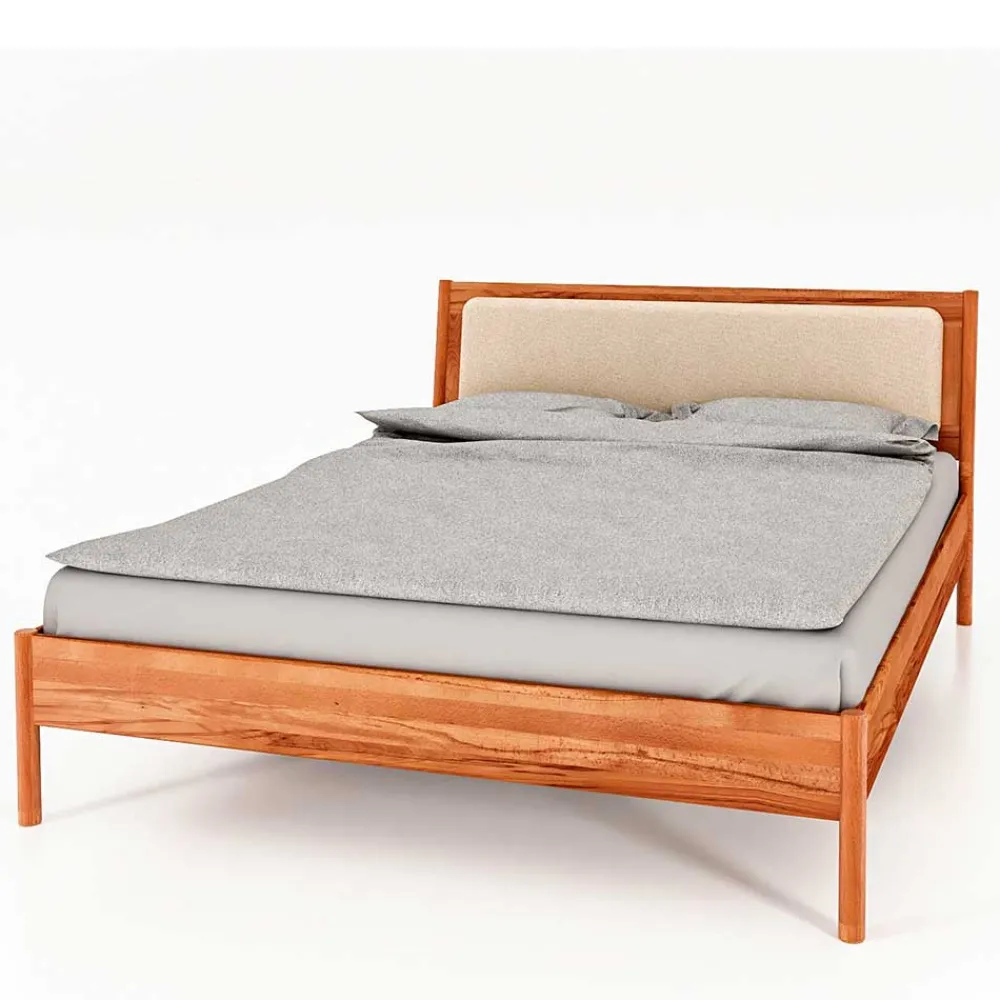 Wohnen Betten<Holzbett aus Wildbuche Natur - Indrya