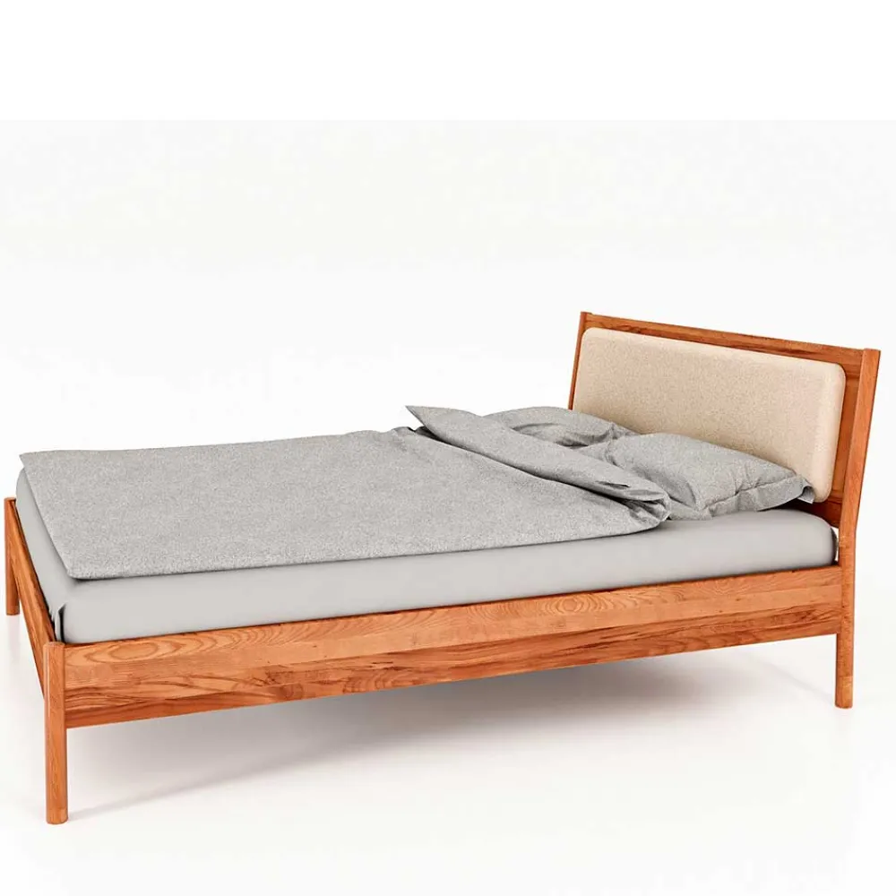 Wohnen Betten<Holzbett aus Wildbuche Natur - Indrya