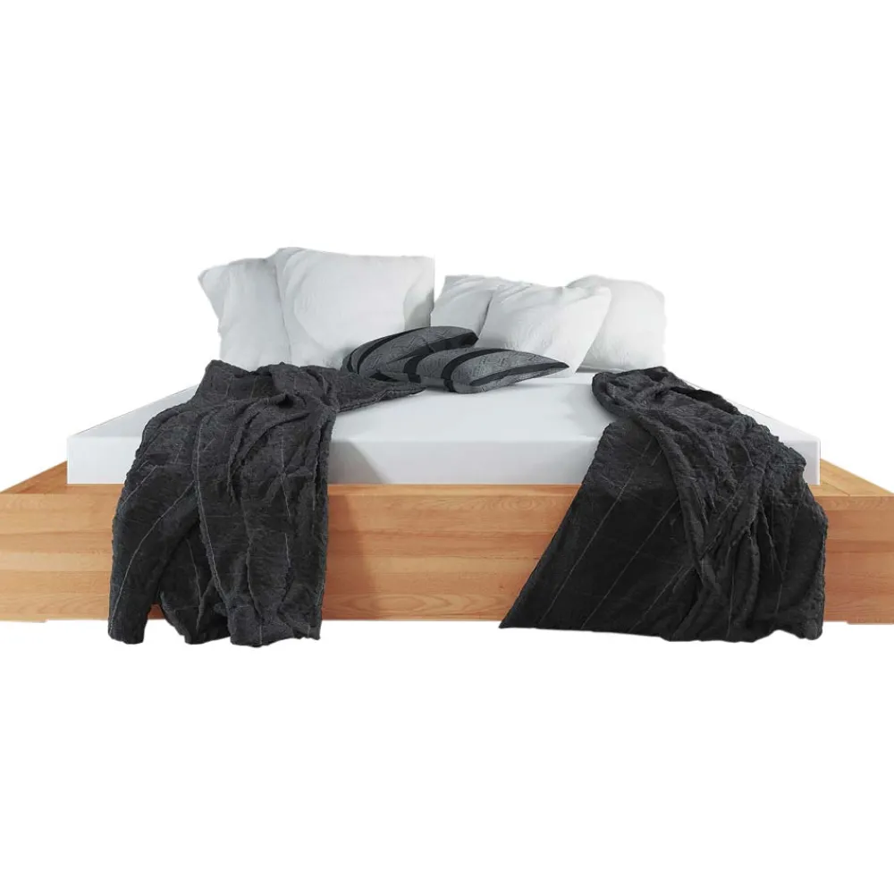 Wohnen Betten<Holzbett Barvuda aus Kernbuche Massivholz